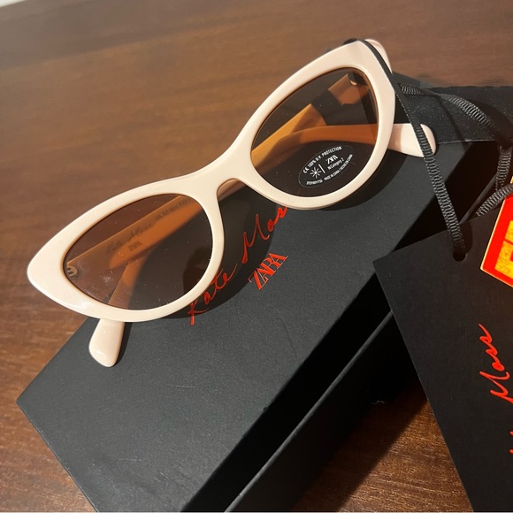 Kate Moss x Zara Cat eye sunglasses w plastic frames NWT. Lmtd Collaboration. main image 4